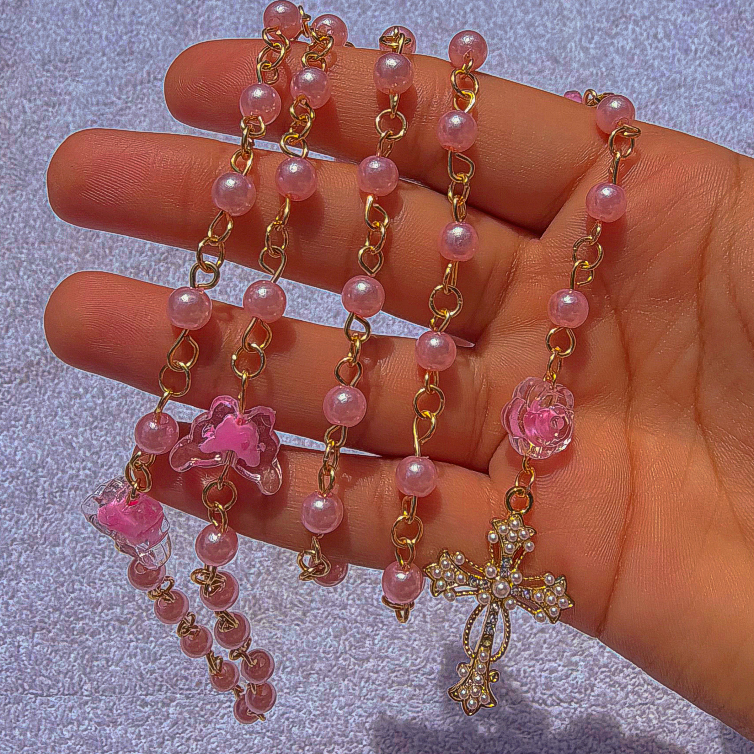 Pink Pearl Rosary