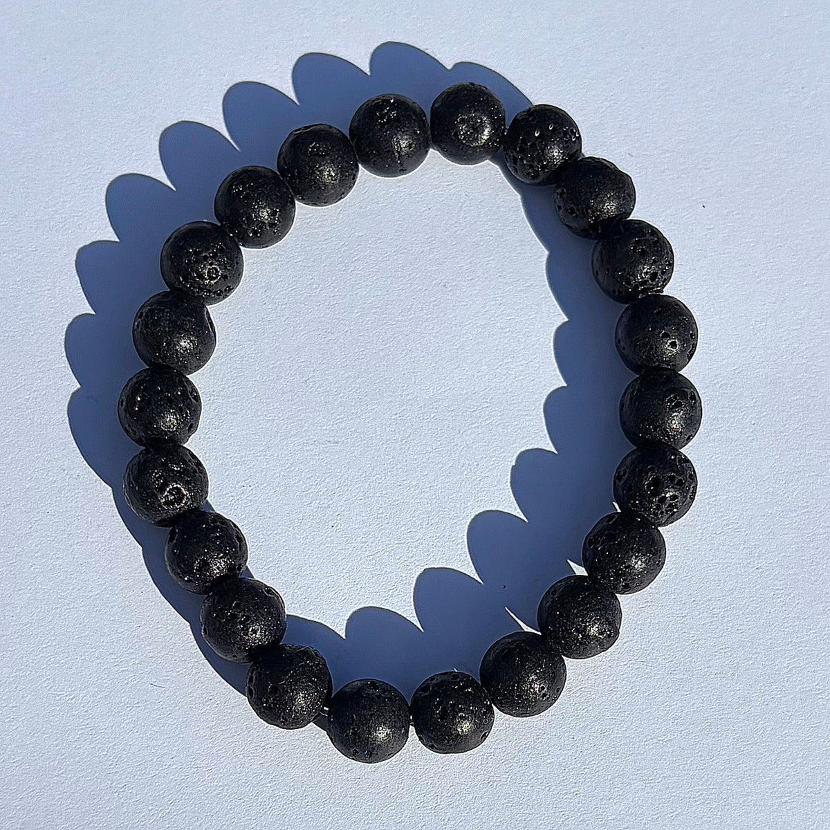 Lava Rock Beaded Bracelet