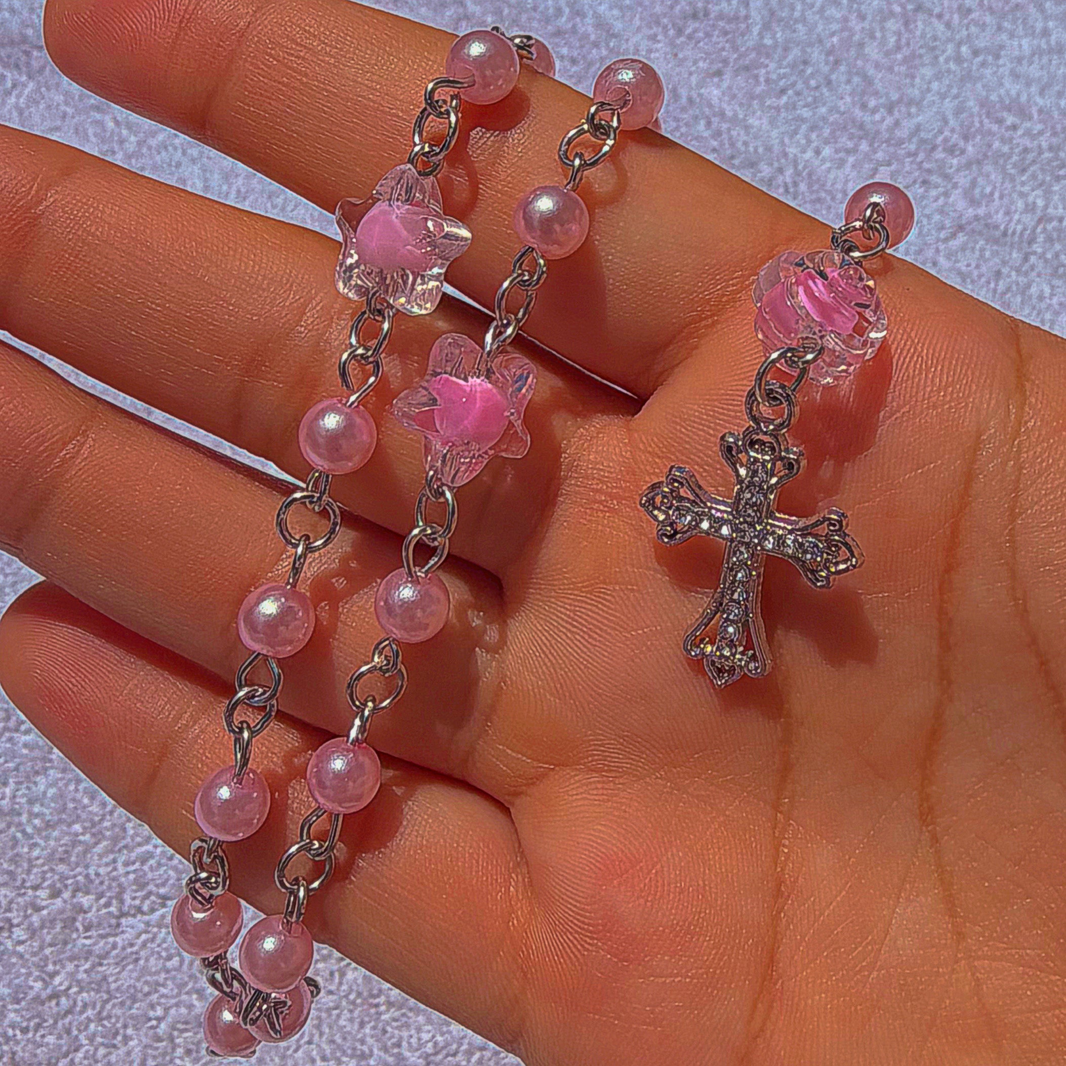 Pink Pearl Rosary