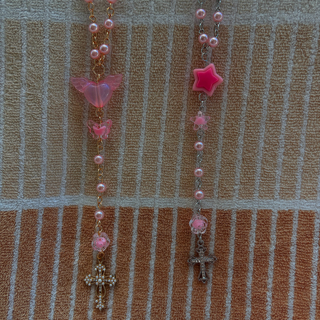 Pink Pearl Rosary