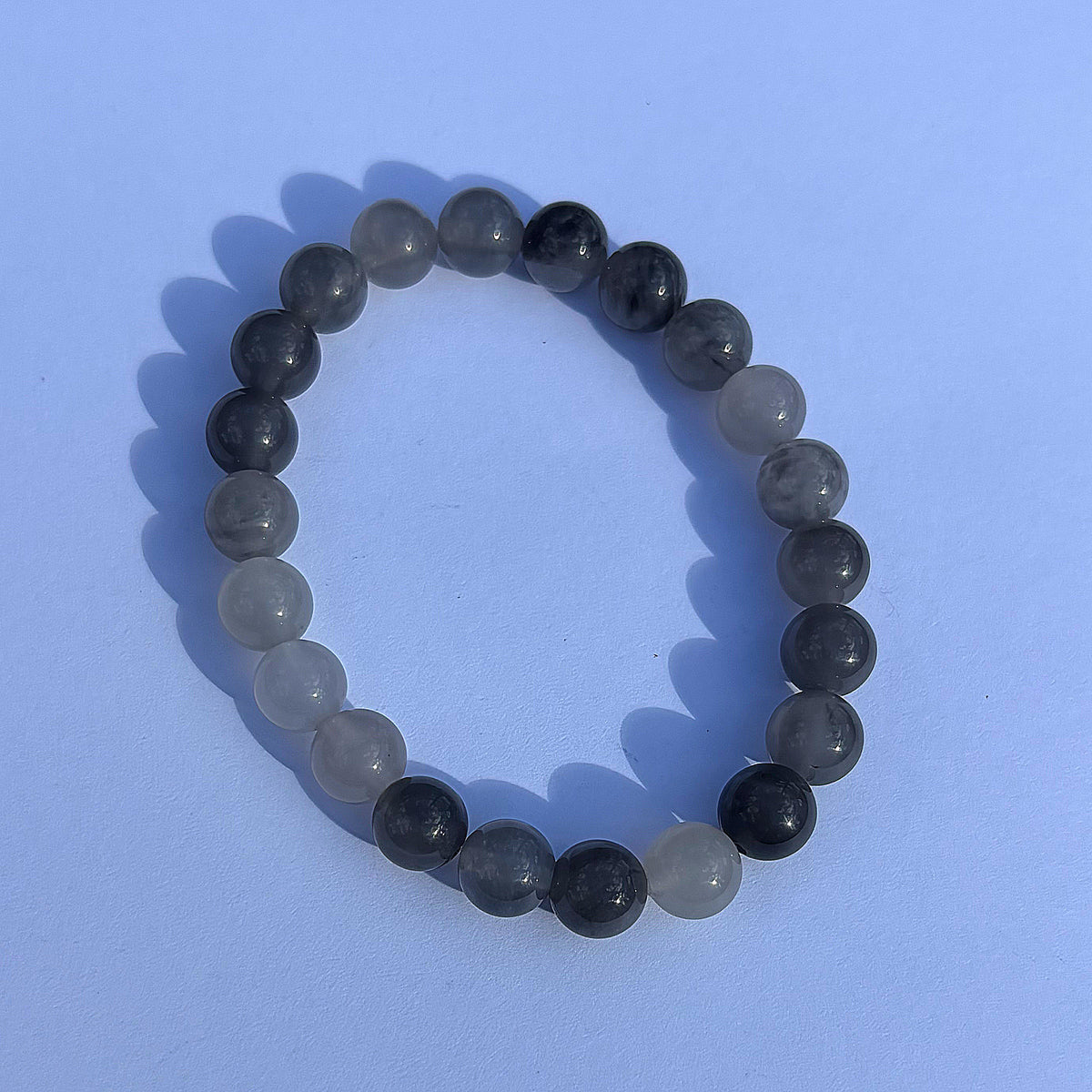 Cloudy Quartz Beaded Bracelet