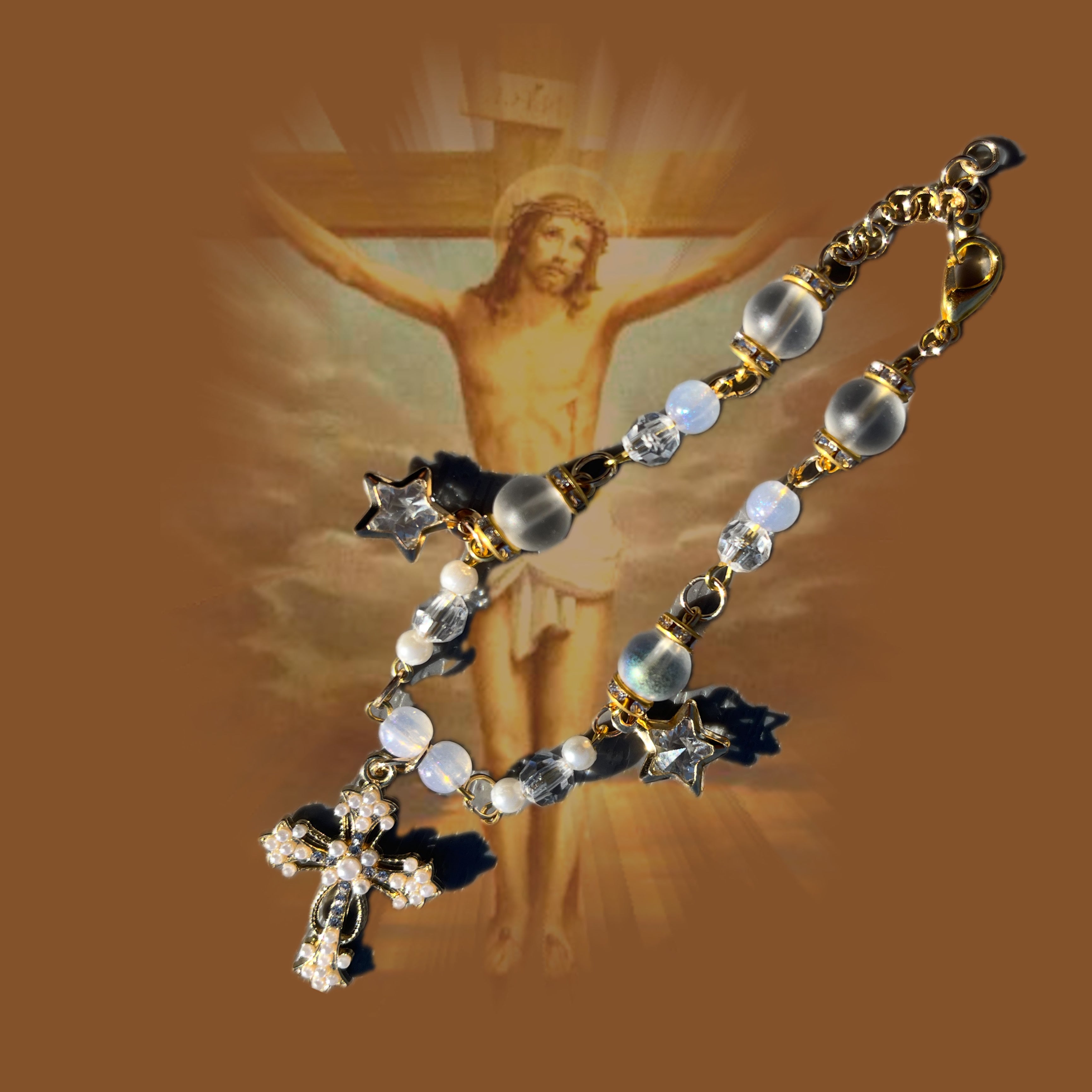 Cross Charm Chain Bracelet