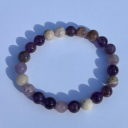 Amethyst Beaded Bracelet