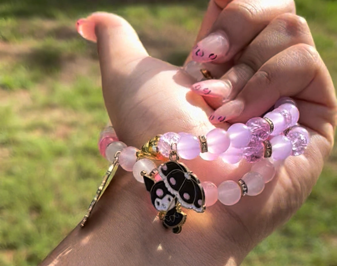 Kuromi And My Melody Connecting Bracelets