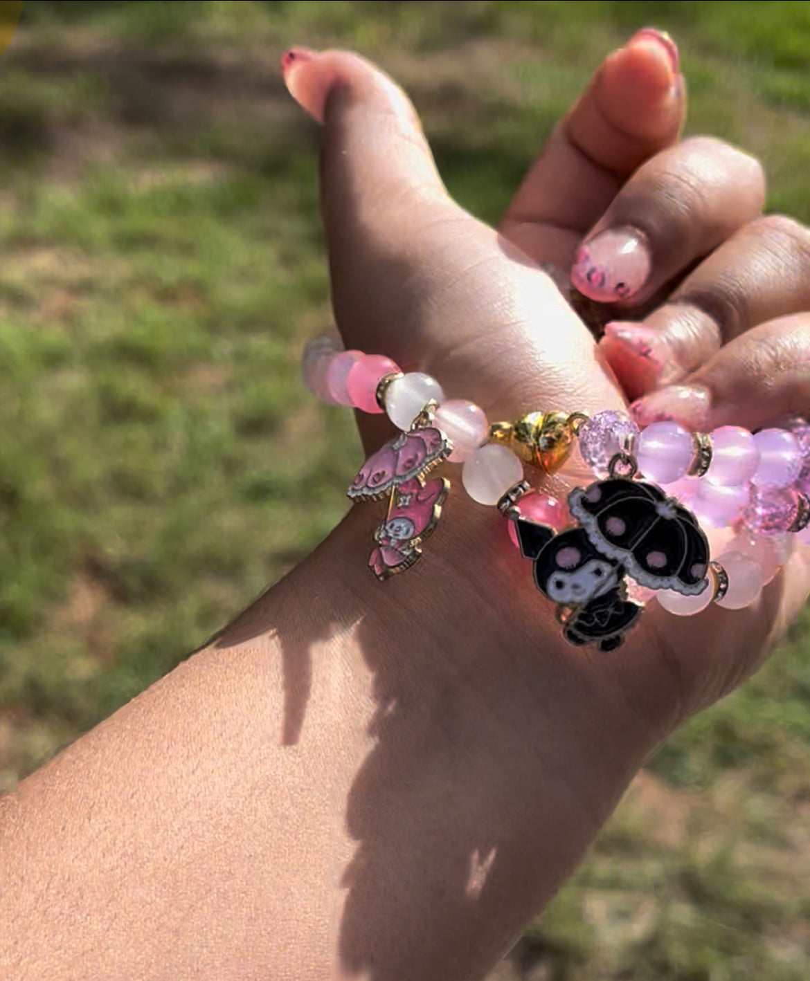 Kuromi And My Melody Connecting Bracelets