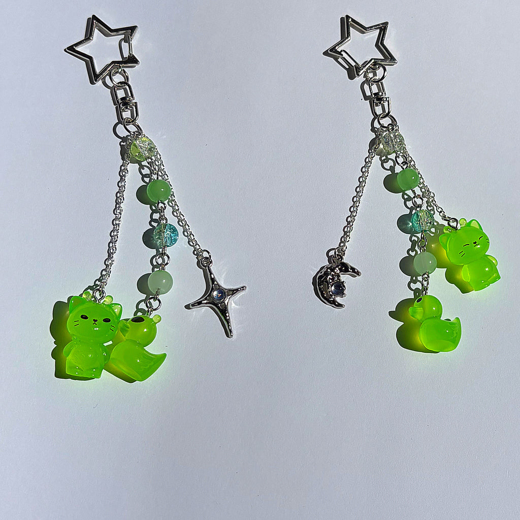 Alien Kitty Keychain