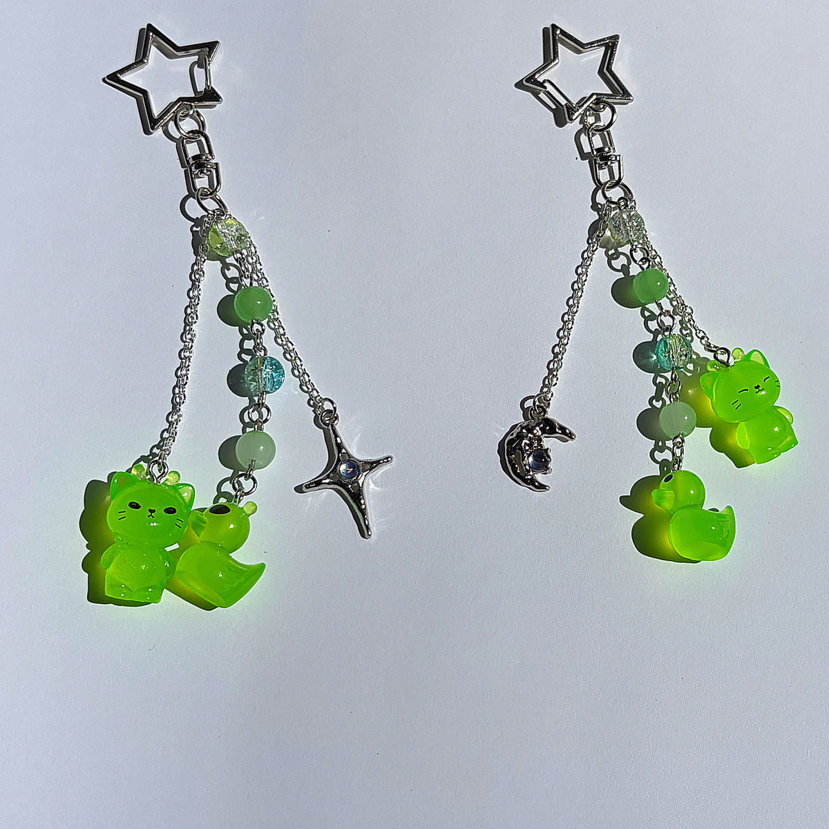 Alien Kitty Keychain