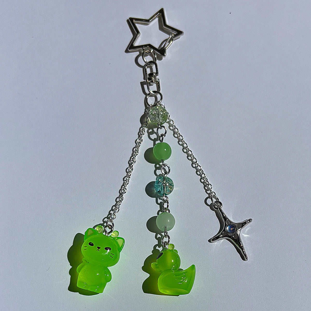 Alien Kitty Keychain